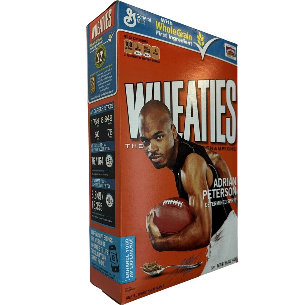 Adrian Peterson 2014 Wheaties Box Determined Spirit